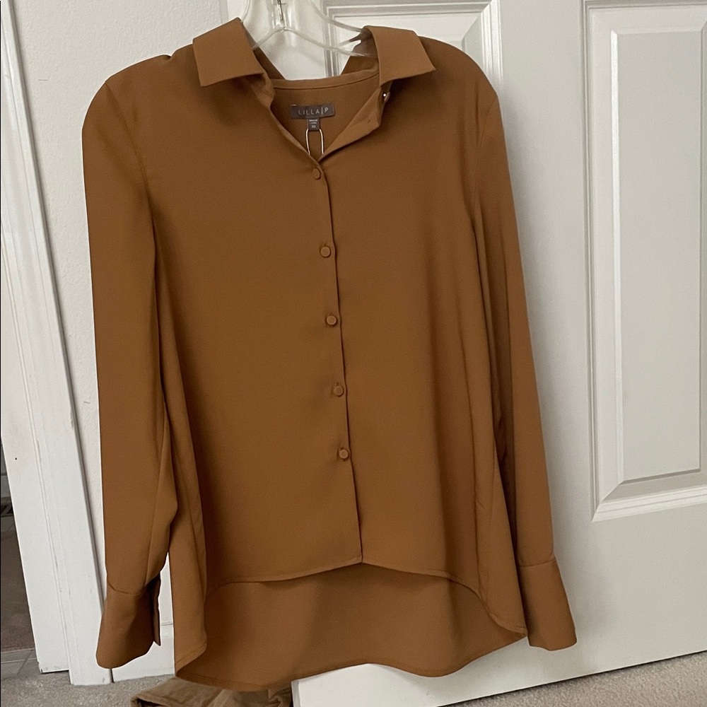 Lilla P Tan Blouse